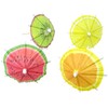 Honbay 20PCS Summer Fruit Pattern Paper Umbrella Cocktail Picks Parasol