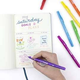 Tombow Double Fibre-Tone Pens Rainbow, Light Blue, Pack of 1