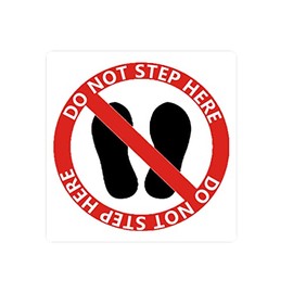 No Step Stickers Decals, 10 Pcs Do Not Step On It Stickers No Stepping On Surface Safety Notice Warning Labels for Office Company School Hotel Warehouse Business.
