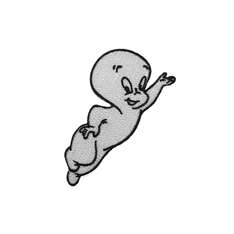 Casper The Friendly Ghost Flying 3" Wide Embroidered Patch