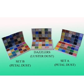 PETAL CRAFTS Palette Dust Set (72 Pack), 48 Matte Colors and 24 Dazzler Colors