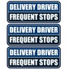 3 PCS Delivery Driver Car Magnet, Frequent Stops Car Magnet