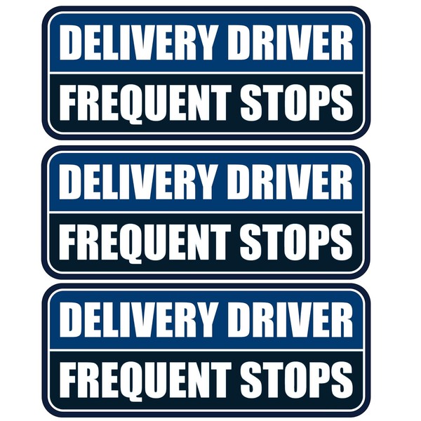 3 PCS Delivery Driver Car Magnet, Frequent Stops Car Magnet