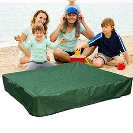 M MAIUS Sandbox Cover, Square Protective Cover for Sand and Toys Away from Dust and Rain, Sandbox Canopy with Drawstring, Sandpit Pool Cover