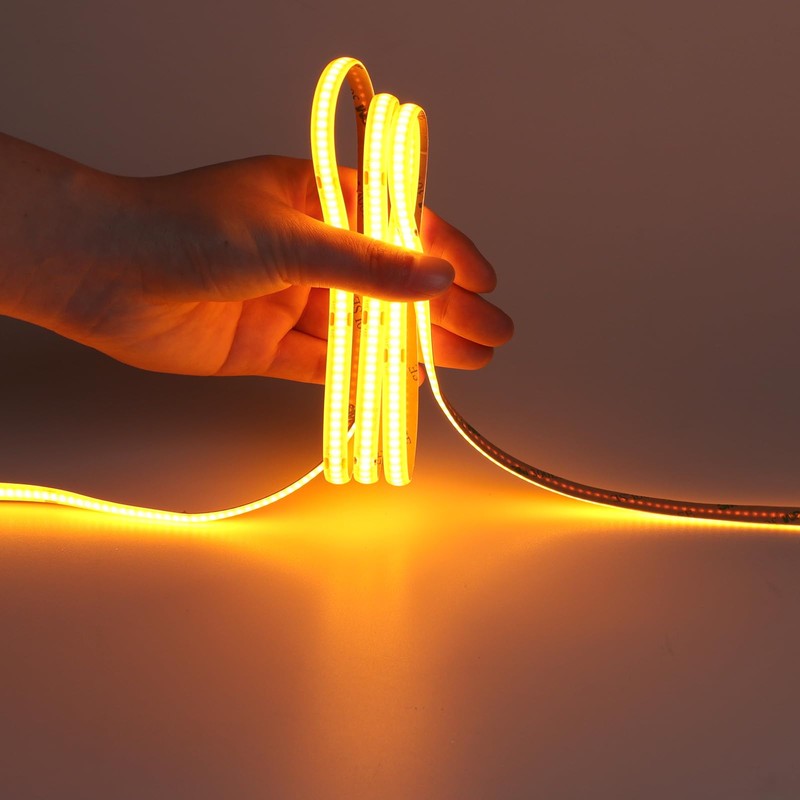 KXZM DC 5V USB COB Orange LED Strip Light USB