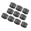 10PCS Motorcycle Head Bolt Cover CNC Aluminum Black Round Grooved