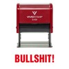 Bullshit! Self Inking Rubber Stamp (Red Ink) - X-Large