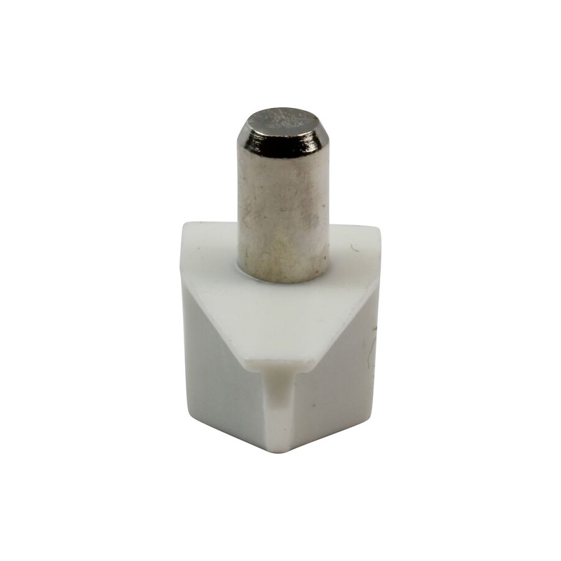 100 Pack Rok Hardware 5mm White Shelf Support Bracket Steel