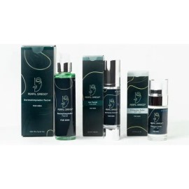 Rutina Limpieza Facial Hombre Skincare 3 Pack Perfil Griego                                                                                           