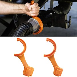 Honibaoto 2 PCS RV Sewer Hose Wrench, Multi Purpose Fittings Wrench to Connect and Disconnect Sewer Hoses, Fits Most 3 Inch and 4 Inch Male/Female RV Sewer Caps, RV Accessories (Orange)