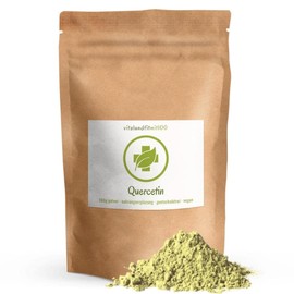 Quercetin Powder - 100 g - Antioxidant - Gentle Preparation - GMO Free - 100% Vegan, Gluten Free - No Additives or Additives