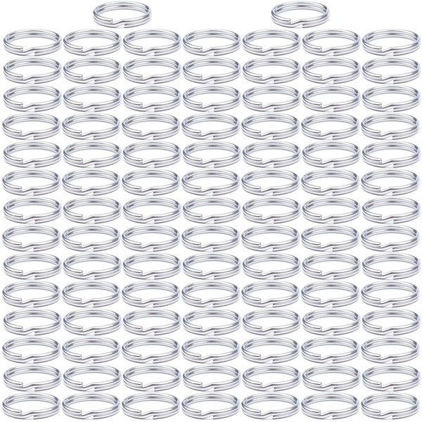 Pack of 100 key rings, key rings, DIY key ring