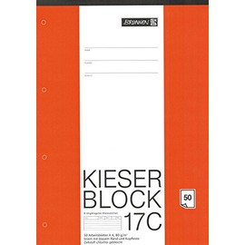 Kieserblock 17C "Waterfall" Pad of Paper 50 Pages / Lined - A4 / 80 g