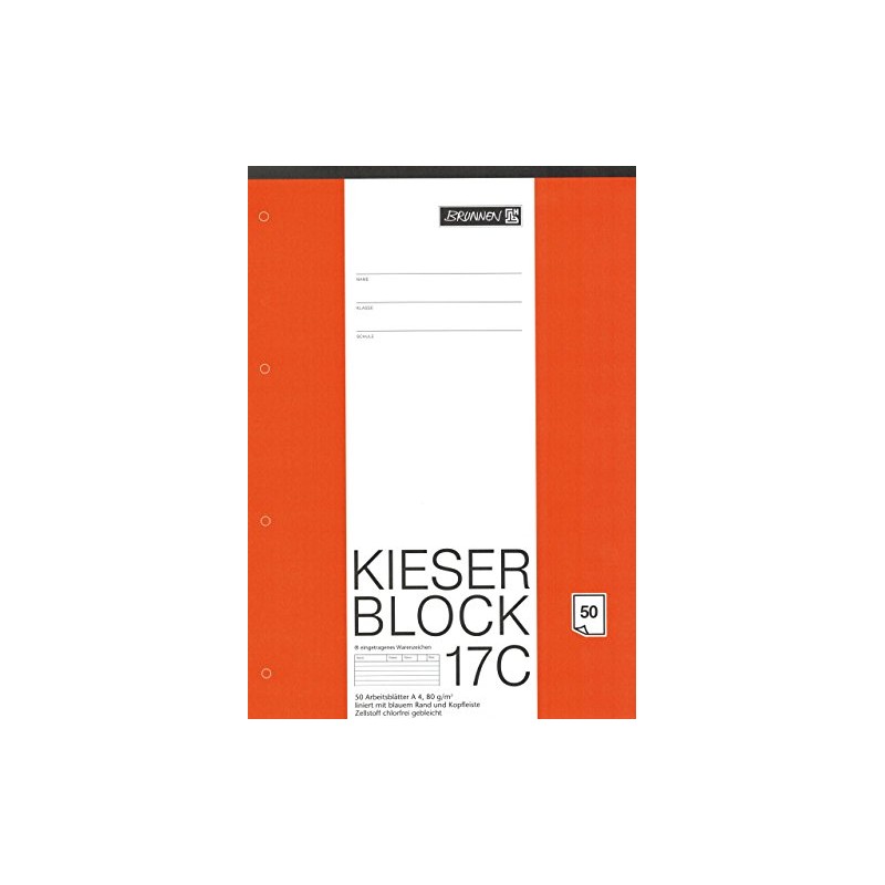 Kieserblock 17C "Waterfall" Pad of Paper 50 Pages / Lined