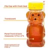 Yellow 8 Oz Plastic Bear Honey Bottle Jars, Empty Honey