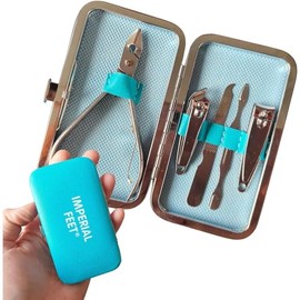 Imperial Feet Nagel-Pediküre-Set-Komplettes Nagelpflegeset für natürliche und künstliche Nägel mit Nagelknipser, Feile, Nagelhautschneider, Polierwerkzeugen-Maniküre- und Pediküre-Erlebnis für Zuhause