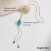 CUFELMU Long Y Necklace for Women Adjustable Sliding Bead Lariat