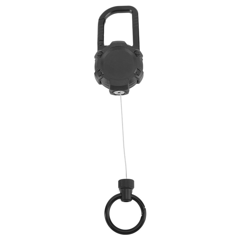 Magnetic Retractable Keychain Stainless Steel Wire Easy Pull Buckle Carabiner