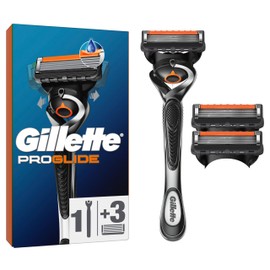 Gillette Fusion5 Proglide 1 Rasierer 3 Ersatzklingen mit neuem Everglide Gleitstreifen für noch sanfteres Gleiten