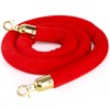 Okllen 4 Pack Red Velvet Stanchion Rope, 5 Feet Crowd