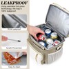 LOKASS Lunch Box for Women/Men-16L-Insulated Lunch Bag, Expandable Double-layer Leakproof