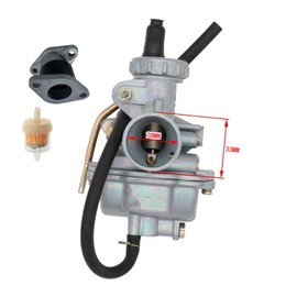 SVKCAR Carburetor & Intake Manifold for Honda XR75 XR80 XR80R XL80S CRF80F ATV Quad Dirt Bike Scooter PZ20 Carb