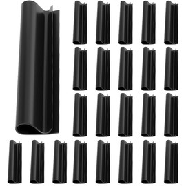 Pack of 24 Pool Clips, Winter Clips for Pool Cover, Pool Clips for Tarpaulin, Pool Cover Clips for Above-Ground Pool, Clips for Attaching the Above-Ground Pool Cover (Black-24)