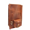 american blue Leather Motorcycle Saddle Bag Tool Bag Brown