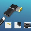 tunghey 2Pack USB-C Female Input to Slim Tip Rectangle Power
