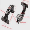 Fully Covered Frameless Cabinet Hinge, 2pack 165 Degree ConceSoft Close