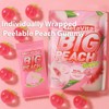 (2 Packs, 10oz) MetaVita Big Peelable Peach Gummy Candy –