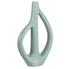 Bloomingville Stoneware Sculptural, Matte Blue Vase