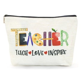 ALLY-MAGIC Teacher Appreciation Gifts, Teacher Survival kit Thank You Gifts for Women Best Teacher Ever Makeup Bag Teacher Gifts from Student for Teacher Day Graduation Birthday Gifts Y7JSFBD (Love)