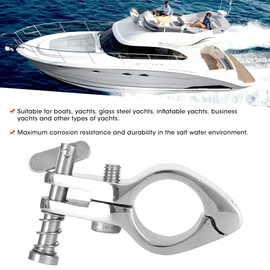 2pcs Boat Hinged Upper Jaw Slide 316 Stainless Steel Marine Hardware Fittings Tip Style Bimini Top Hinge Rail Mount(25mm)