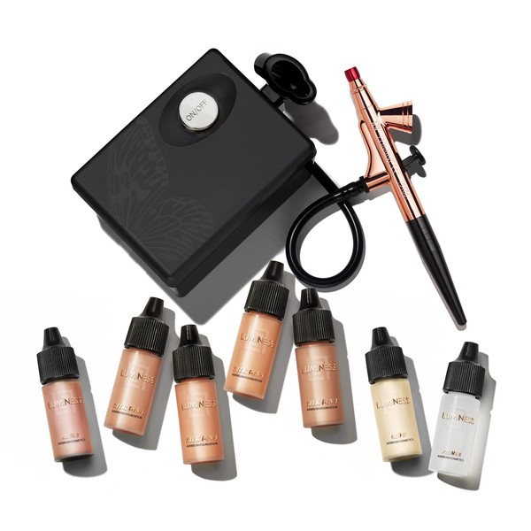 Luminess Air Basic Airbrush System with Cosmetic Starter Kit, Tan, 1.75 Ounce