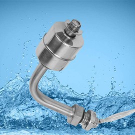 Liquid Level Sensor, Stainless Steel Float Switch, Miniature Liquid Level Sensor for Swimming Pools. Can work 75mm in AC 0-220V and DC 0-200V