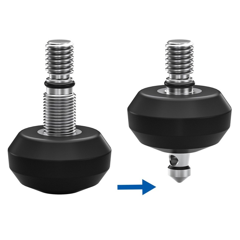 LEOFOTO Tripod Base TFV Rubber Foot/Spike Combination