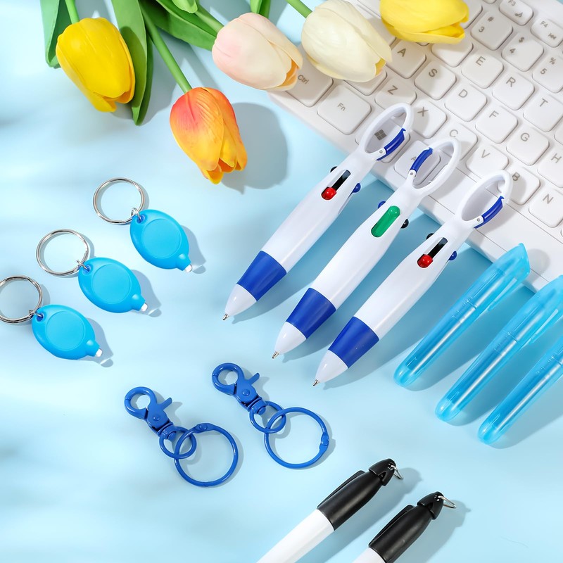 60 Pcs Mini Pens for Nurses Pen Badge Clip with