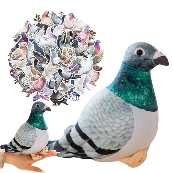 ZPSOSPZ Simulation Pigeon Doll Toy, Cute Pigeon Plush Doll, Adorable