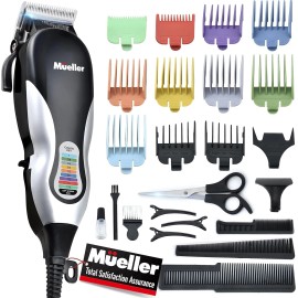 Müller Mueller Ultragroom Hair Clipper and Trimmer, Pro Colored Haircutting Kit