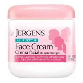 Jergens Crema Facial Multiuso Limpia Quita Maquillaje Suaviza Hidrata 150z