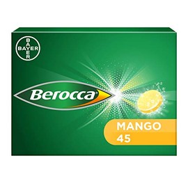 Berocca Vitamin C Effervescent Mango Flavour Tablets, Pack of 45
