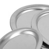 3pcs Stainless Steel Dessert Tray Mirror Polishing Process Snack Jewelry
