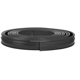 Suncast Professional Landscape Edging Roll with Double Ridge Design, 60' Coil, Black
