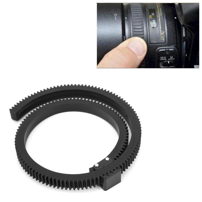 Adjustable Follow Focus Len Gear Ring Belt for SLR DSLR