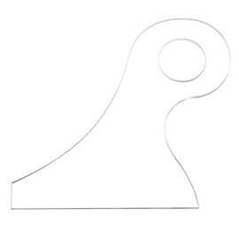 sourcing map 6.2" x 7" Charcuterie Board Template Acrylic Handle Router Template Woodworking Router Template Cut Guide Tools for Kitchen Clear