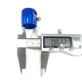 Unbranded 10AN Fitting Adapter Hose End Cover Hex Hose finisher Clamp Aluminum Blue