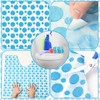 Drydiet 100 Pcs Disposable Toilet Mats Absorbent Toilet Floor Protector