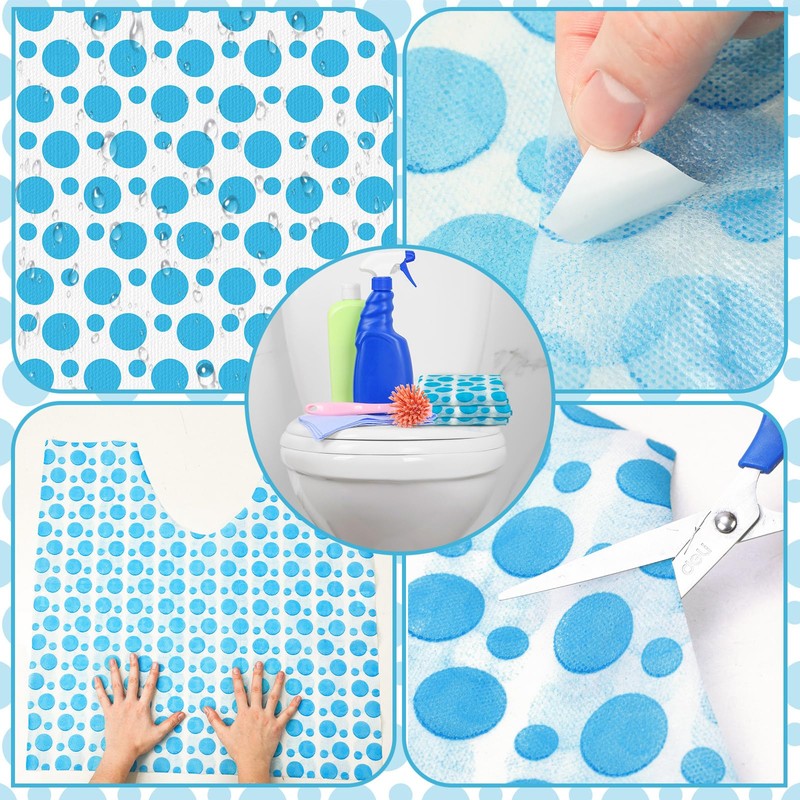 Drydiet 100 Pcs Disposable Toilet Mats Absorbent Toilet Floor Protector