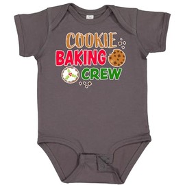 inktastic Christmas Cookie Baking Crew Baby Bodysuit Newborn Charcoal Grey 336c8